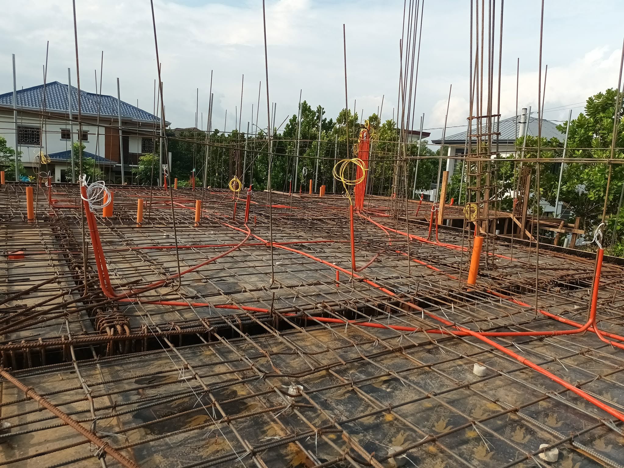Reinforced concrete slab preparation